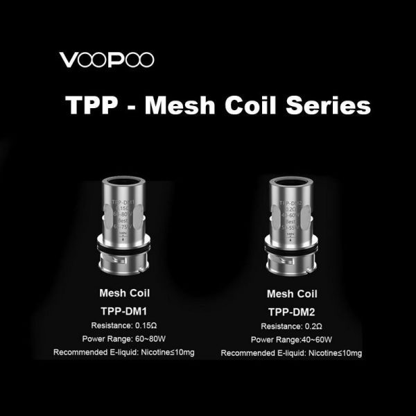 BOBINA REPOSIÇÃO TPP - DM1 / DM2 / DM3 / DM4 PARA DRAG X PLUS / DRAG 3 - VOOPOO - Imagem 3