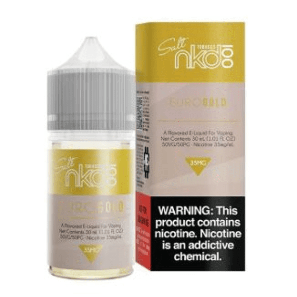 LÍQUIDO NICSALT USA TOBACCO EURO GOLD - NAKED100