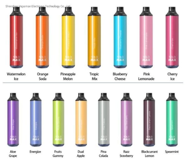 POD SOLO MAX 4000 PUFFS 5% NICSALT ( DESCARTÁVEL ) - VAPEMAN - Imagem 3