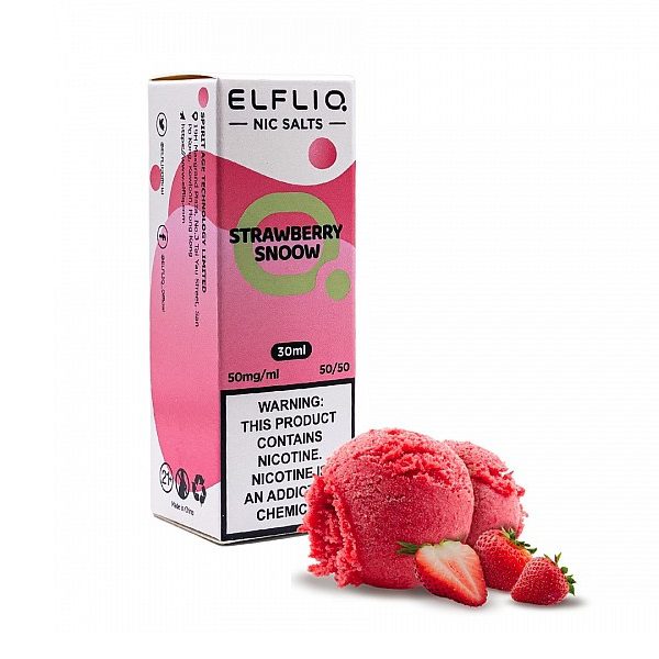 LÍQUIDO STRAWBERRY SNOOW - ELFLIQ NICSALT - ELFBAR