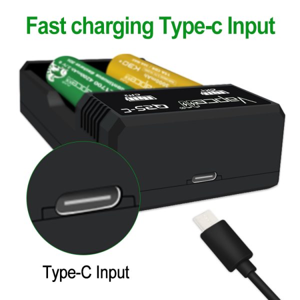 CARREGADOR Q2S-C PORTABLE & SMART CHARGER – VAPCELL - Imagem 4