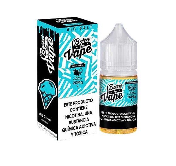 LÍQUIDO GRAPE ICE CREAM - NICSALT - BORN TO VAPE