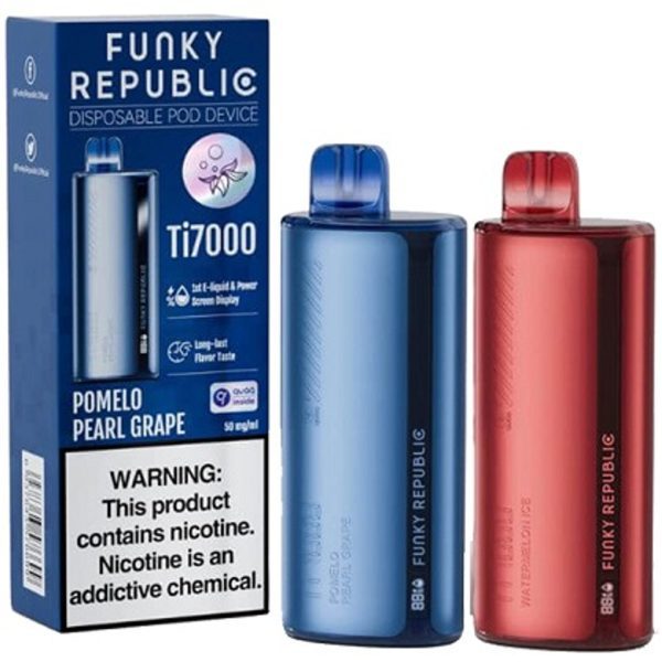 POD DESCARTÁVEL 5% Ti7000 7K PUFFS - FUNKY REPUBLIC BY ELFBAR