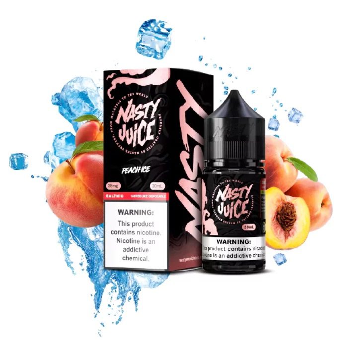 LÍQUIDO PEACH ICE - NICSALT - NASTY SMOOTH