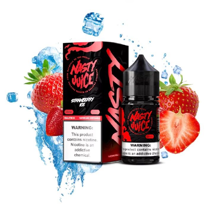 LÍQUIDO STRAWBERRY ICE - NICSALT - NASTY SMOOTH
