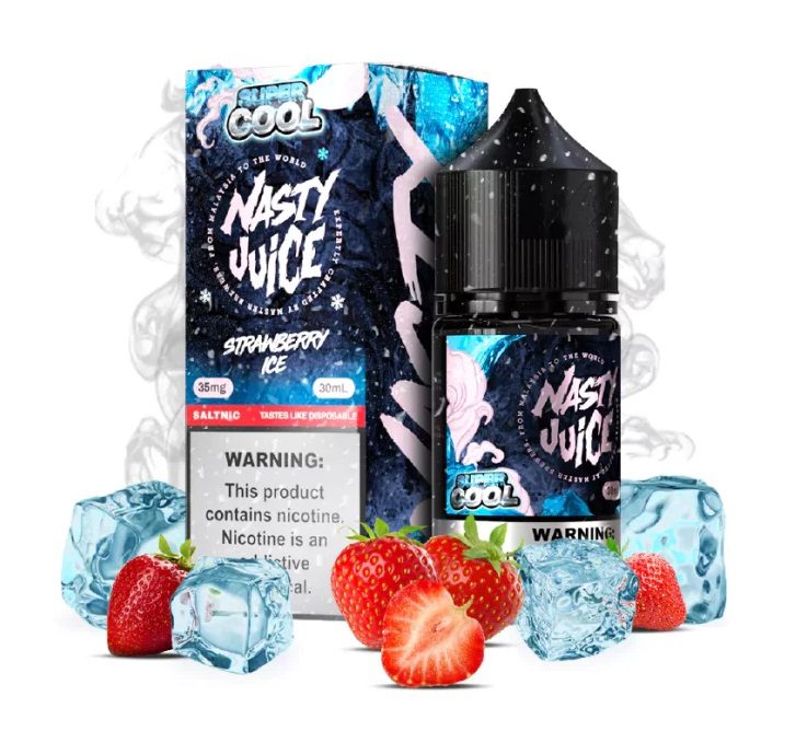 LÍQUIDO STRAWBERRY ICE - NICSALT - NASTY SUPER COOL