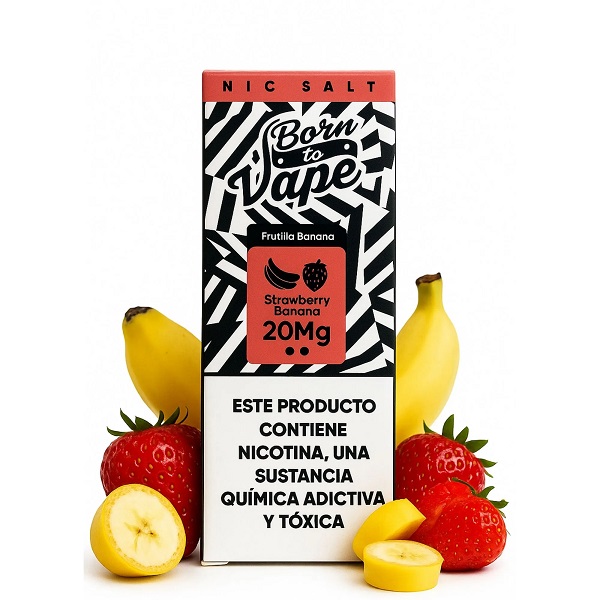 LÍQUIDO STRAWBERRY BANANA – NICSALT – BORN TO VAPE