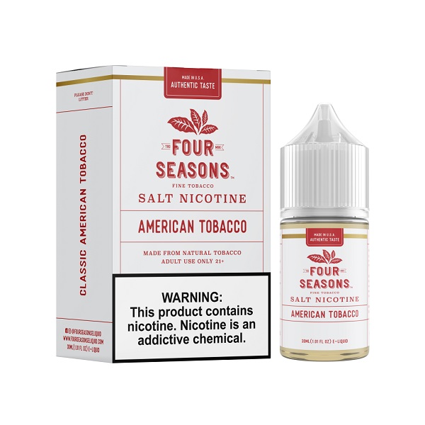 LÍQUIDO AMERICAN TOBACCO - NICSALT – FOUR SEASONS.jpg LÍQUIDO AMERICAN TOBACCO - NICSALT – FOUR SEASONS