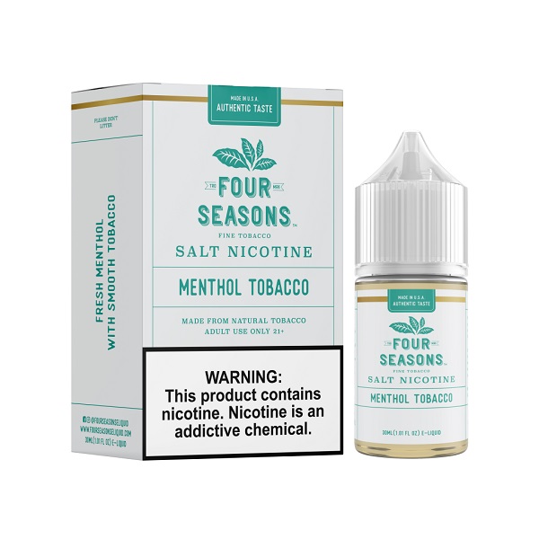 LÍQUIDO MENTHOL TOBACCO - NICSALT – FOUR SEASONS.jpg LÍQUIDO MENTHOL TOBACCO - NICSALT – FOUR SEASONS